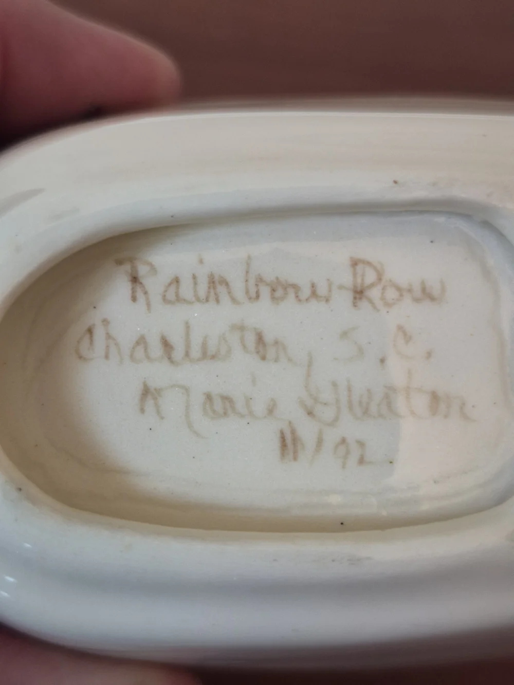 Rainbow Row Yellow Floral Ice Or Sugar Spoon  Designed By Marie Gleaton 11/92